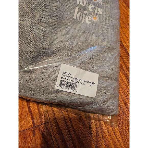 Bandier x Sincerely Jules The Juniper Sweatshirt Vintage Heather Grey Medium - Picture 15 of 15